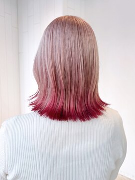 アルバム 池袋(ALBUM) フレンチカジュアルベビーピンクこなれミディ_ba516763