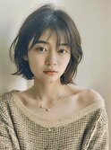 ふんわり揺れるらくちんボブ。