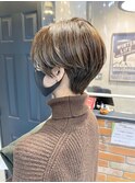 トランクショート×センターパート【溝の口美容室】