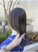 赤味消し　透明感カラー　やわらかグレージュ