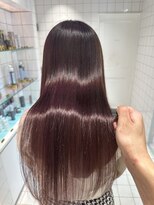 ロンドルーチェ 心斎橋(Lond luce)&nbsp;ダークアッシュ/ミディアムレイヤーカット［髪質改善/縮毛矯正］