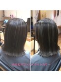 外はねボブ×ハイライトカラー♪
