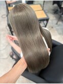 色落ちまで可愛い透明感ミルクティーグレージュ