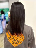 髪質改善トリートメント ストレート グレージュ 透明感カラー