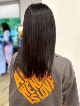 サニー美容室 髪質改善トリートメント ストレート グレージュ 透明感カラー