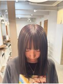 ブリーチなし透明感カラーラベンダーバイオレットブラウン