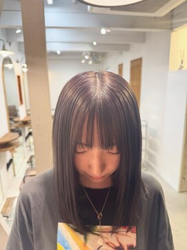 マニア(mania.) ブリーチなし透明感カラーラベンダーバイオレットブラウン