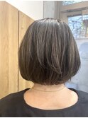 脱白髪染め/アッシュボブ