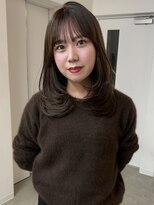 リヴ ウメダ(LIV umeda)&nbsp;チョコグレージュ/レイヤー/レイヤーカット/ブリーチなしカラー