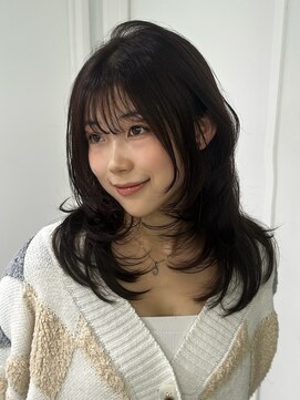 ゼスト ジグ(ZEST ZIGU) レイヤーカットベージュカラー顔まわりカット/anna