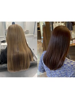 真っ直ぐすぎる縮毛矯正は卒業！あなたの髪質に合わせて、自然で柔らかなストレートヘアをご提案します。