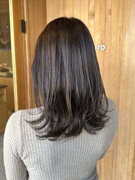 レイヤーカット/透明感カラー/ハイライト【石川　駿之介】