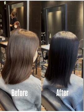 エノア 東京(ENORE) 地毛風ストレート+弱酸性カラー