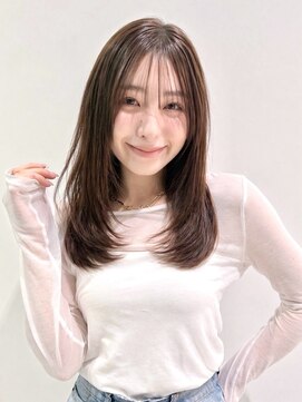 オーロ 塚口店(ORO) 小顔ローレイヤー×透明感ブラウン