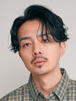 バイフィフス 原宿/表参道(by fifth)&nbsp;原宿サーフカールメンズカット大人センターパートスタイル