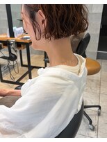 リディー(Lidee)&nbsp;ぱつっとボブ×パーマ