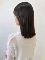 ヌードルバイコア(noodle by CoRe.gn)&nbsp;大人可愛い透明感ミディアムストレート◎髪質改善グレージュ