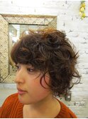ふわゆるショートパーマ