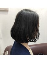 ハイヤマカシ(HAIYAMAKASHI) カット&根元矯正毛先デジタルパーマによるボブ  サイモン