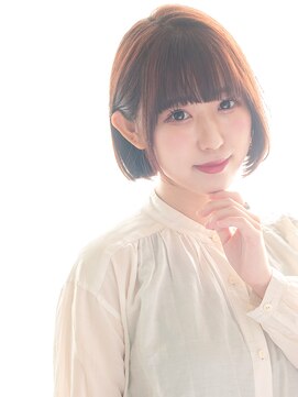 ヘアーサロン ラフリジー(Loufreasy) 【イルミナカラー】でブランジュ×前下がりの小顔ワンカールボブ