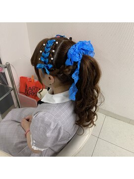 ヘアセット アリエス 新宿駅前店(aries) レースアップポニーテール