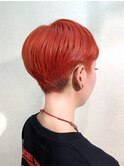 刈り上げ×レッドオレンジ
