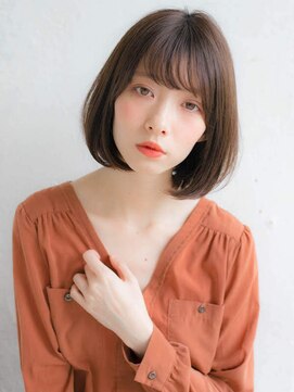 ルティア 池袋(Lutia) フェザーバング×ナチュラルブラウン