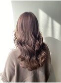 Aimee リバースカールロング×ミルクティーグレージュ