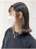 カーキベージュフレンチカジュアルくびレイヤー_ba372011