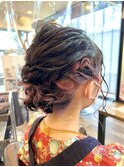 お祭りヘアセット