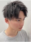 刈り上げアップバング