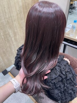 テラスヘアラボ 新潟駅南(TERRACEhairLab.) 【プレミアムイルミナカラー】Berry pink