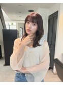 レイヤーミディアム くびれミディアム 顔まわりレイヤー