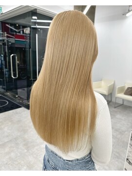 ベレーザ 渋谷(BELEZA) 5679ニュアンスカラー艶髪ハイトーンシルキーベージュオンブレ