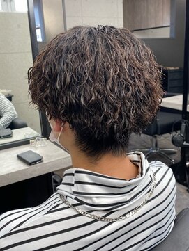 スターズ 柏(STARS) ツイストスパイラルパーマ　マッシュショート　ブラウンカラー