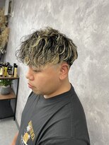 段 スペインカールのカッコよさを引き出す、メッシュ