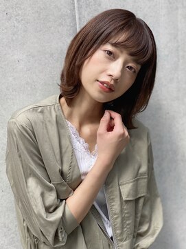 ナイン(nine) 【吉祥寺/見坊智美】大人かわいいくびれボブ