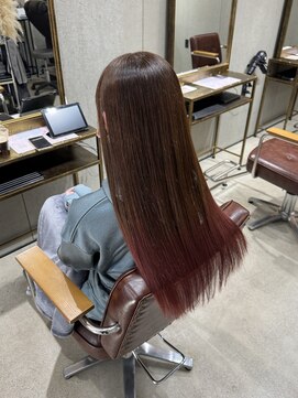 ナイン(nine,s) グラデーションカラー ベージュ×pink