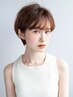 前髪カット＋オーガニックグレイカラー＋炭酸ヘッドスパ 