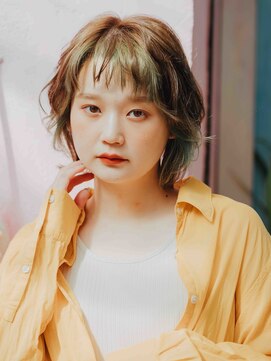 リュープリエ 笹塚(Lieu plie) レイヤーを入れた動きのあるボブスタイル