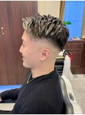 【20代 男性】ロンドンパーマフェード(大宮/バーバー)