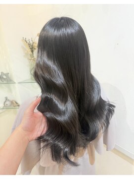 ネオリーブアピ 池袋店(Neolive api) 【黒染めしないブルーブラック♪】池袋　髪質改善　卒業式