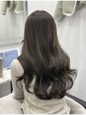 ロングヘアーアッシュベージュ髪質改善 赤坂見附