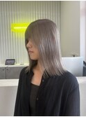 くびれヘア/アプリコットオレンジ/ハイライトカラー/沖縄市