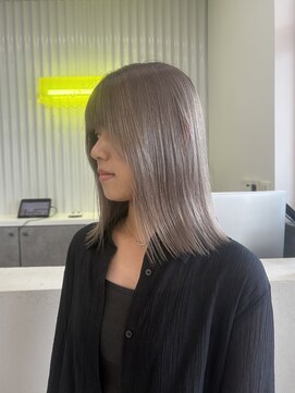 デビュー 沖縄泡瀬店(Debut) くびれヘア/アプリコットオレンジ/ハイライトカラー/沖縄市