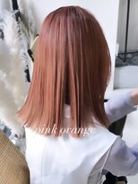 ラキング ギンザ トウキョウ(LAKING GINZA)&nbsp;くびれヘア/アプリコットオレンジ/夏/ハイライトカラー[銀座駅]