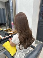 クラン 岡本(Chlan)&nbsp;暗めカラー　デザインカラー　シアーブラウン