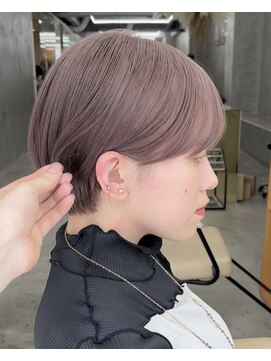 ＋ハイトーンブリーチミルクティーカラーホワイトベージュカラー