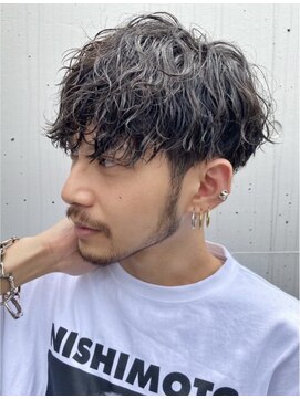 フィフス 原宿(fifth) 原宿ゆるめ波巻きスパイラルパーマメンズカットラウンドマッシュ