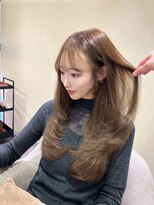 シュガー(Sugar)&nbsp;透明感カラー/ワンホンヘア/韓国ヘア/顔まわり/大阪/梅田